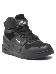 Buty dla dziewczynek - Fila Sneakersy Arcade Velcro Mid Jr 1011131.12V Czarny - grafika 1