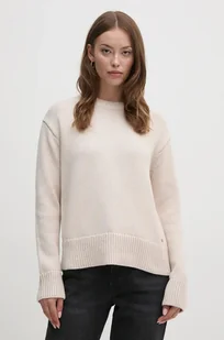 Calvin Klein sweter damski kolor szary ciepły K20K207438 - Swetry damskie - miniaturka - grafika 1