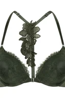 Biustonosze - Hunkemöller Usztywniony biustonosz push-up Amara z fiszbinami Zielony - miniaturka - grafika 1