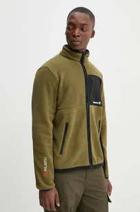 Timberland bluza męska kolor zielony gładka TB0A6NH13021 - Bluzy męskie - miniaturka - grafika 1