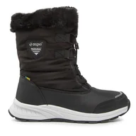 Buty dla dziewczynek - Śniegowce ZigZag Z214263 Czarny - miniaturka - grafika 1