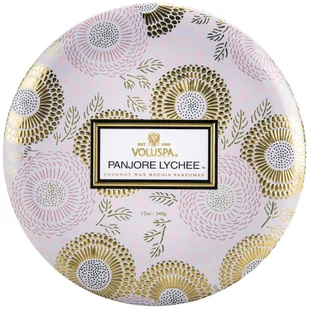 Voluspa Panjore Lychee 3 Wick Candle in Decorative Tin (40h) - Świece - miniaturka - grafika 2