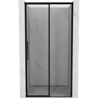 Ścianki i drzwi prysznicowe - Mexen Rox drzwi prysznicowe rozsuwane prawe 125 cm, czarna ramka, czarne - 8C2-125-000-70-70-P - miniaturka - grafika 1