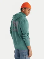 Bluzy męskie - Quiksilver Bluza Graphic Hood Zip EQYFT05133 Zielony Regular Fit - miniaturka - grafika 1