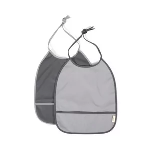 Filibabba Śliniak wiązany 2 szt. Stone grey-Cloudy - Śliniaki i fartuszki - miniaturka - grafika 1