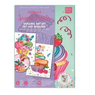 Box Candiy, zestaw artystyczny do quillingu Ciasteczka - Quilling - miniaturka - grafika 1