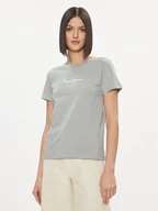 Koszulki i topy damskie - Pepe Jeans T-Shirt Wendy PL505480 Zielony Regular Fit - miniaturka - grafika 1