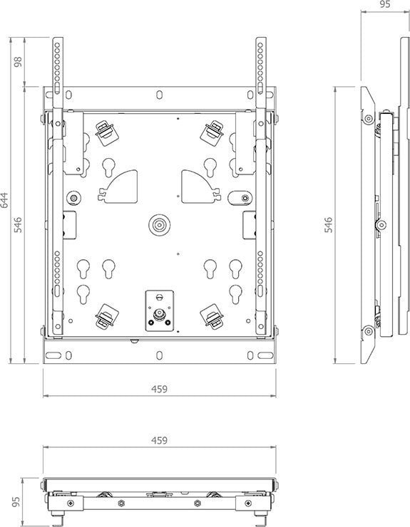 Hagor Wh Sa Flip 65 Obrotowy I Uchylny Uchwyt Ścienny Do Samsung Wm65R, Wm65B 5789