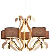 Lampy sufitowe - Candellux Lampa wisząca 5 pł Ambrosia 35-33918 c_35-33918 - miniaturka - grafika 1