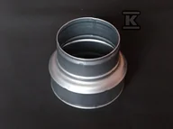 Złącza i kolanka wentylacyjne - Redukcja 125/100 symetryczna ocynk - miniaturka - grafika 1