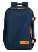 Plecaki - Plecak kabinowy American Tourister Take2Cabin S - navy / radiant orange - miniaturka - grafika 1