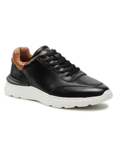 Clarks Sneakersy Sprint Lite Lace 261583417 Czarny - Sneakersy męskie - miniaturka - grafika 1