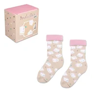Skarpetki dla dzieci - Zooksy, ciepłe skarpetki frotte dla dzieci, motyw pianek, r.30/35, 1 para - MARSHMALLOWS - miniaturka - grafika 1