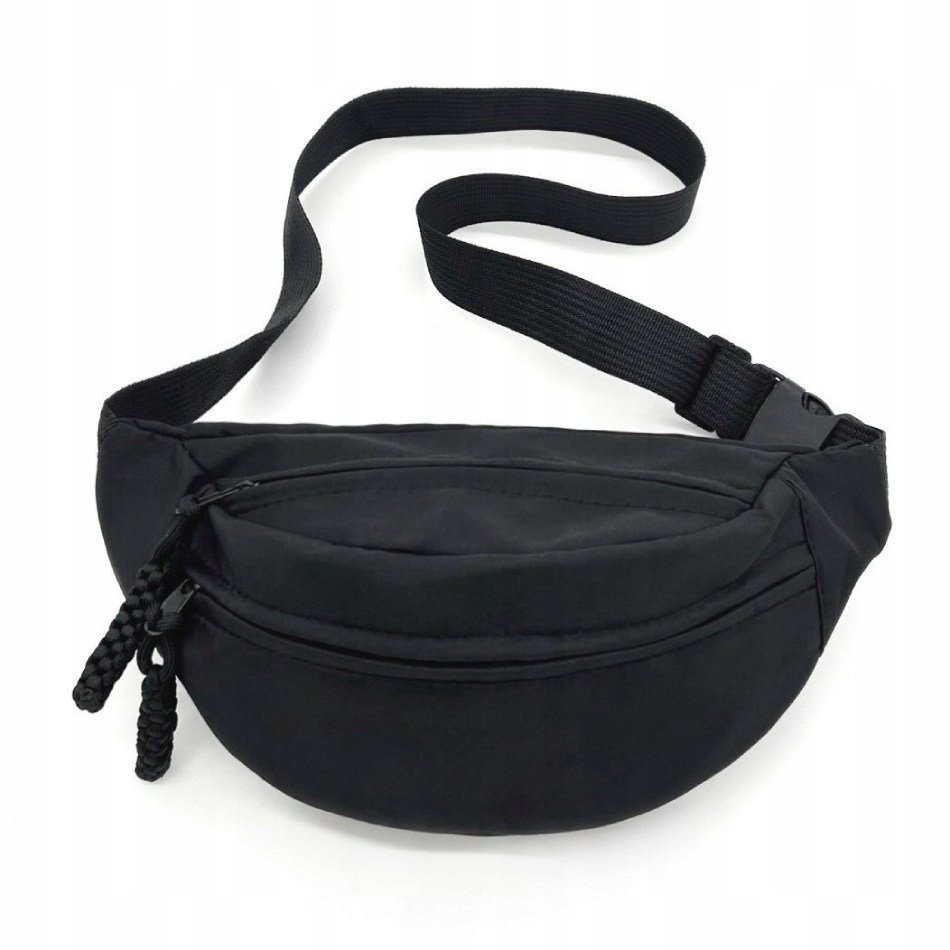 Nerka Saszetka damska męska pojemna Biodrówka podróżna Czarna - Minty Moon