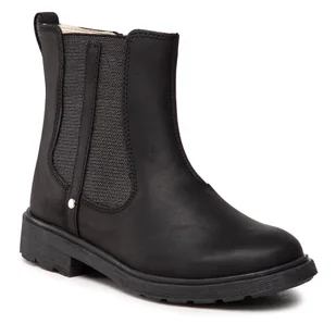 Clarks Botki Astrol Orin K 261537496 Black Leather - Botki damskie - miniaturka - grafika 1