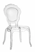 Krzesła - D2.Design Krzesło transparentne Queen 174399 - miniaturka - grafika 1