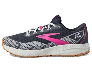 Brooks Damskie sneakersy Divide 3, hebanowe/szare/różowe, rozmiar 7,5 UK, Ebony Gray Pink, 41 EU - Sneakersy damskie - miniaturka - grafika 1