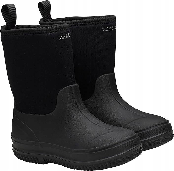VIKING KALOSZE CZARNE WSUWANE DZIECIĘCE GŁADKIE 36 ŻIE