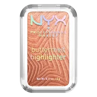 Rozświetlacze do twarzy i ciała - NYX Professional Makeup Buttermelt Rozświetlacz 35 Butta in Bronze - miniaturka - grafika 1