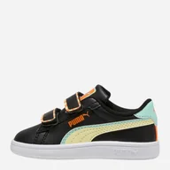 Buty dla chłopców - Sneakersy chłopięce na rzepy Puma Smash 3.0 Playdate V Inf 40282802 27 (9UK) Czarne (4069156914742). Tenisówki i trampki chłopięce - miniaturka - grafika 1