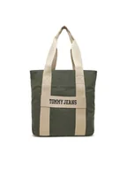 Torby męskie - Tommy Jeans Torba Retro Cool Tote AM0AM13278 Khaki - miniaturka - grafika 1