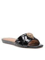 Klapki i japonki damskie - Kurt Geiger Klapki Kensington Flat 8496100309 Czarny - miniaturka - grafika 1