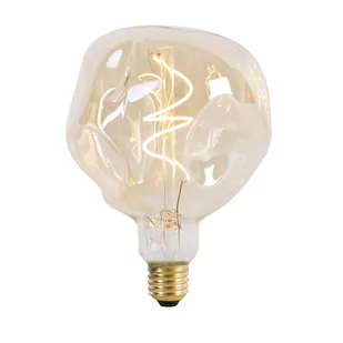 Calex Żarówka LED E27 ściemnialna G125 złota 4W 150 lm 1800K - Żarówki LED - miniaturka - grafika 1