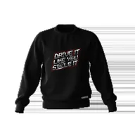 Odzież do sportów motorowych - Czarna bluza DRIVE LIKE YOU STOLE IT-S - miniaturka - grafika 1