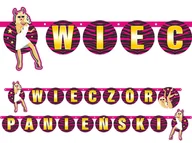 Wieczór panieński i kawalerski - PartyDeco Baner Wieczór Panieński, 20 x 200cm GRL2 - miniaturka - grafika 1