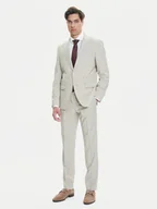 Garnitury - BOSS Garnitur H-Huge 50546099 Beżowy Slim Fit - miniaturka - grafika 1