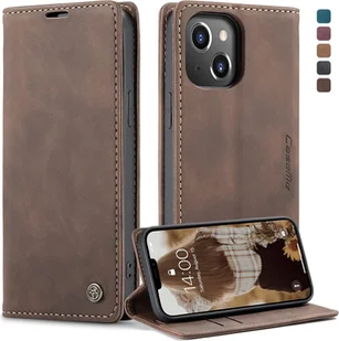 Etui na telefon komórkowy Caseme do Iphone iPhone 13 Mini-Ciemnobrązowy - Etui i futerały do telefonów - miniaturka - grafika 1