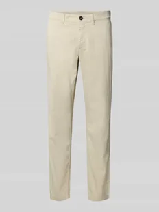 Chinosy regular fit z mieszanki bawełny i elastanu - Spodnie męskie - miniaturka - grafika 1