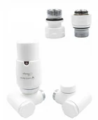 Zawory i kraniki - Zawór termostatyczny do grzałki INTEGRA biały lewy GZ1/2 - miniaturka - grafika 1