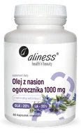 Suplementy naturalne - Aliness Olej z nasion ogórecznika 1000 mg, 60 kapsułek 122A-9155E - miniaturka - grafika 1