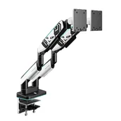 Uchwyty do monitorów - Podwójny uchwyt na monitory 49 cali, biało-czarny X-Arm Dual RGB - miniaturka - grafika 1