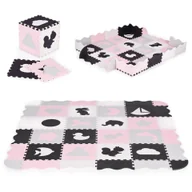 Maty piankowe - Mata piankowa z płotkiem puzzle suchy basen 36 elementów Ecotoys - puzzle - miniaturka - grafika 1