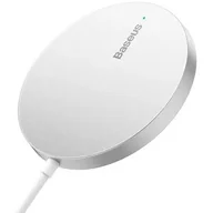 Ładowarki do telefonów - Baseus Magnetyczna ładowarka indukcyjna Simple Mini3 15W srebrna - miniaturka - grafika 1