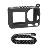 Torby fotograficzne i futerały - Silikonowe etui z paskiem Sunnylife OA5-BHT885-D do ACTION 5 PRO (czarny) Sunnylife - miniaturka - grafika 1