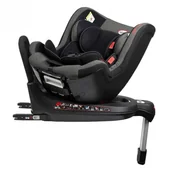 Foteliki samochodowe - MultiFix TWIST 360 Fotelik Samochodowy Obrotowy Isofix Black 0-18kg Heyner - miniaturka - grafika 1