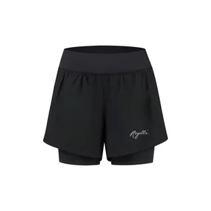 Spodenki do biegania damskie 2w1 Rogelli Essential - Spodnie sportowe damskie - miniaturka - grafika 1