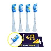 Końcówki do szczoteczek elektrycznych - Końcówek do Smilesonic GO EX UP Białe włókna Premium -zamiennik - miniaturka - grafika 1