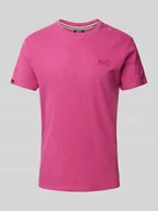 Koszulki męskie - T-shirt z wyhaftowanym logo - miniaturka - grafika 1