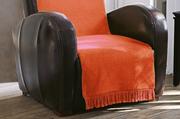 Koce - Koc Moca Design na fotel Orange - miniaturka - grafika 1