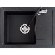 Zlewozmywaki z baterią - Zlewozmywak DEANTE Adel ZLMZ211A Grafitowy + bateria stojąca Luno BOC B720 - miniaturka - grafika 1