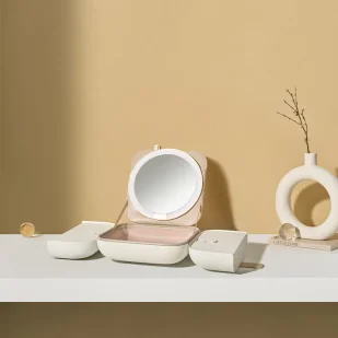 AMIRO Lusterko kosmetyczne z podświetleniem LED i kosmetyczką AML115M - Lusterka do makijażu AMIRO Lusterko kosmetyczne z podświetleniem LED i kosmetyczką AML115M - Lusterka do makijażu - miniaturka - grafika 4