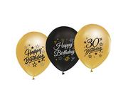Balony i akcesoria - Balony na 30 urodziny, 12", 5 sztuk - miniaturka - grafika 1