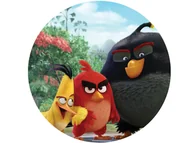 Ciasta i półprodukty do ciast - Dekoracyjny opłatek tortowy Angry Birds - 20 cm - miniaturka - grafika 1