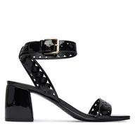 Sandały damskie - Sandały Guess FLJGST PAF03 Czarny - miniaturka - grafika 1