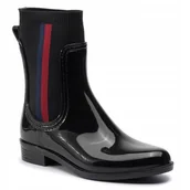 Kalosze damskie - Kalosze damskie TOMMY HILFIGER oficerki buty gumowe lakierowane r. 36 23 cm - miniaturka - grafika 1