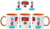Kubki - Janet Kubek Ceramiczny Prezent Tasse Mug Mug Brawl Stars Battle Arena Janet, Pomarańczowy 330 ml - miniaturka - grafika 1